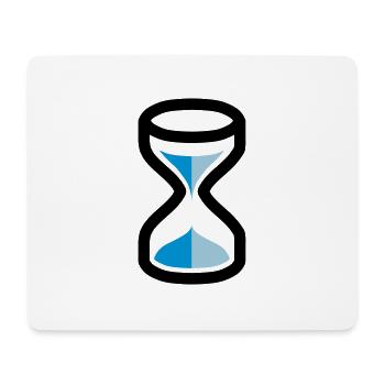 sablier - Tapis de souris (format paysage) - blanc - Devant
