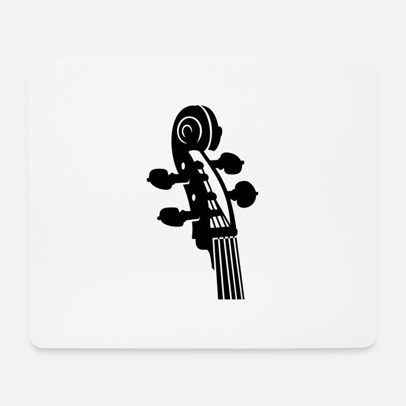 Cello collo / Cello neck (B, 1c) - Tappetino per mouse (orizzontale) - bianco