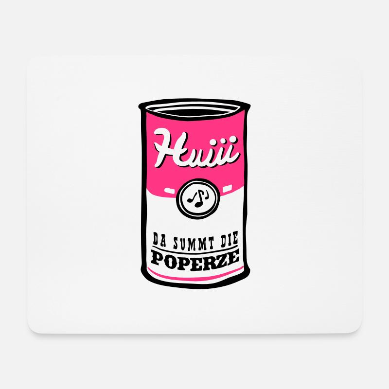 Poperze - Mousepad (Querformat) - Weiß