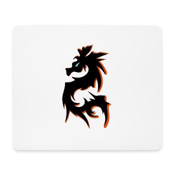 drachen - Mousepad (Querformat) - Weiß - Vorne