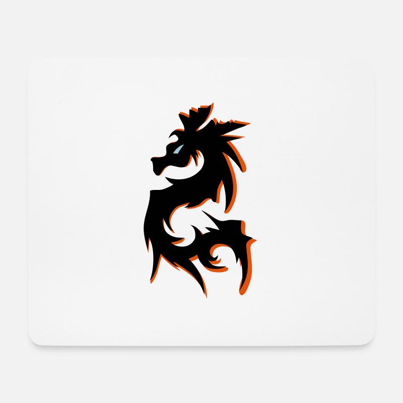 dragon - Mouse Pad (horizontal) - white
