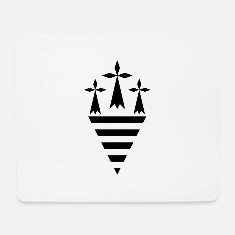 breizh Bretagne - Mousepad (Querformat) - Weiß