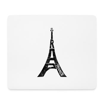 Paris Souvenir Eiffelturm Frankreich Typografie - Mousepad (Querformat) - Weiß - Vorne