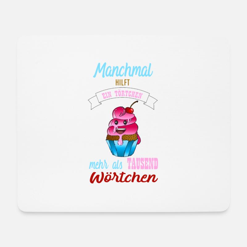 Törtchen. - Mousepad (Querformat) - Weiß