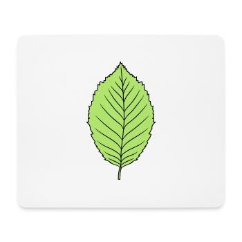 buche blatt baum pflanze form clipart design wald - Mousepad (Querformat) - Weiß - Vorne