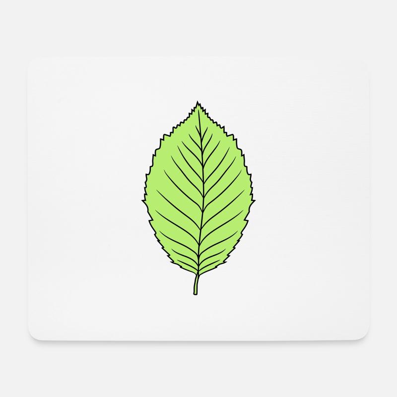 buche blatt baum pflanze form clipart design wald - Mousepad (Querformat) - Weiß