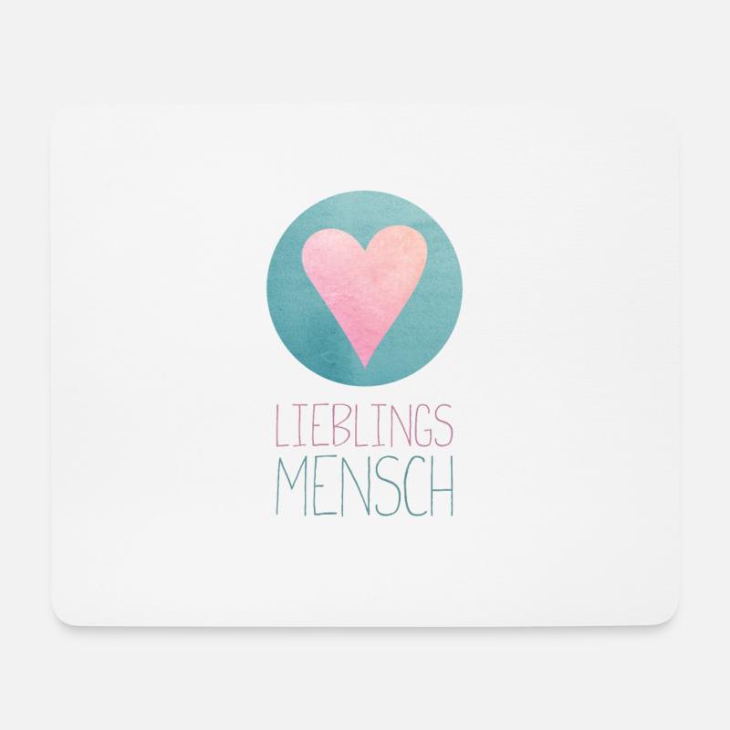 Lieblingsmensch - Mousepad (Querformat) - Weiß