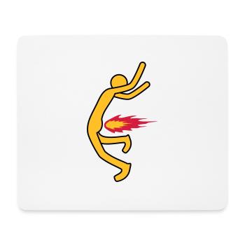 Fire Fart - Mousepad (Querformat) - Weiß - Vorne