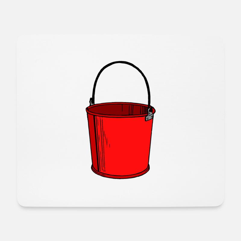 bucket - Mouse Pad (horizontal) - white