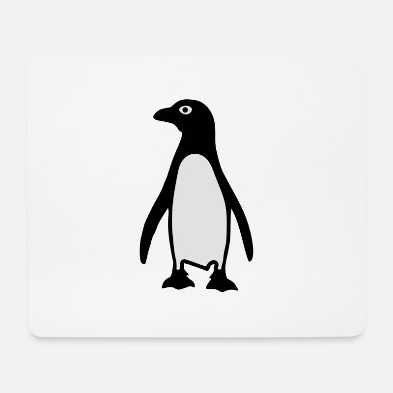 Pinguin - Mousepad (Querformat) - Weiß