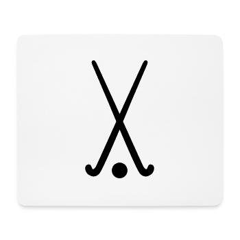 hockey - Mousepad (Querformat) - Weiß - Vorne