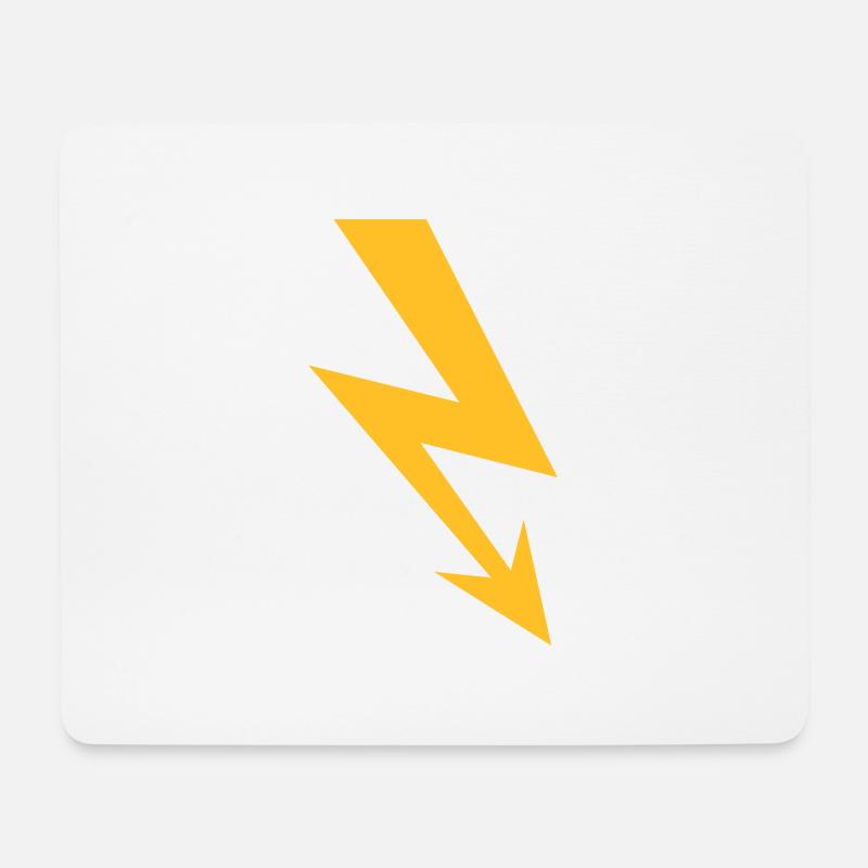 elektrisch blitz strom energie starkstrom achtung - Mousepad (Querformat) - Weiß