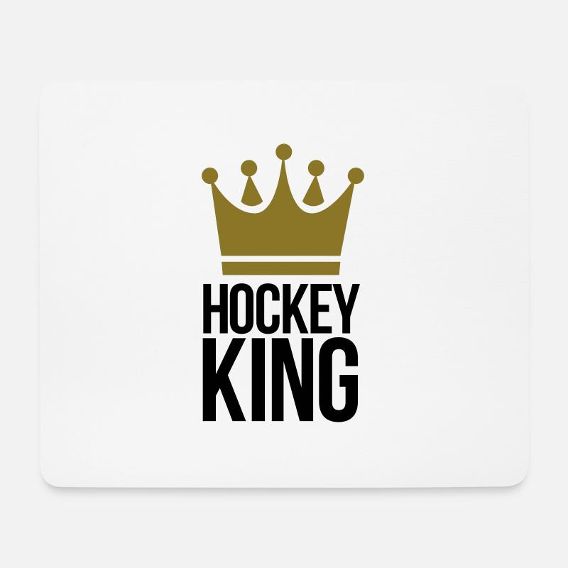 hockey - Mousepad (Querformat) - Weiß