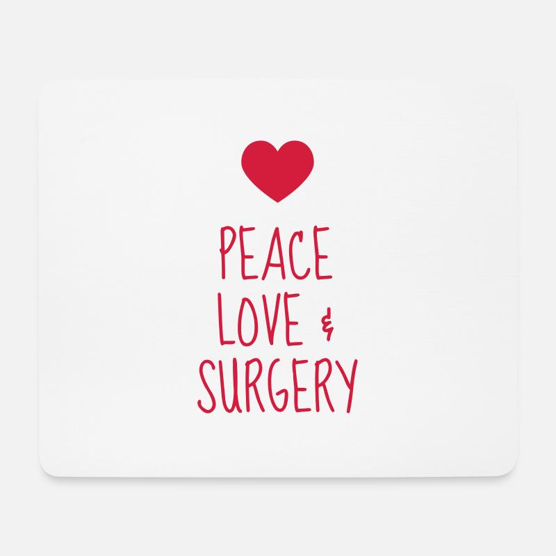 Arzt / Medizin / Chirurg / Chirurgie - Mousepad (Querformat) - Weiß