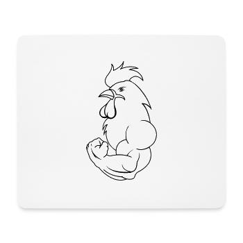 bodybuilder_hahn - Mouse Pad (horizontal) - white - Front