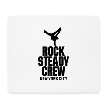 Rock Steady Crew New York City Breakdance Design - Mousepad (Querformat) - Weiß - Vorne
