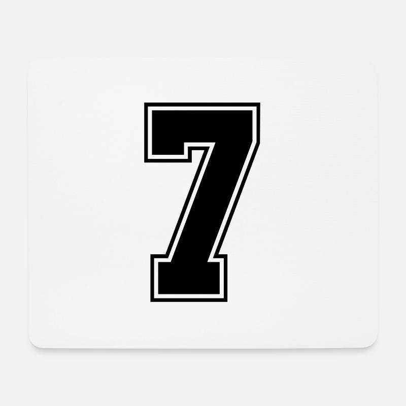 7 - Mousepad (Querformat) - Weiß
