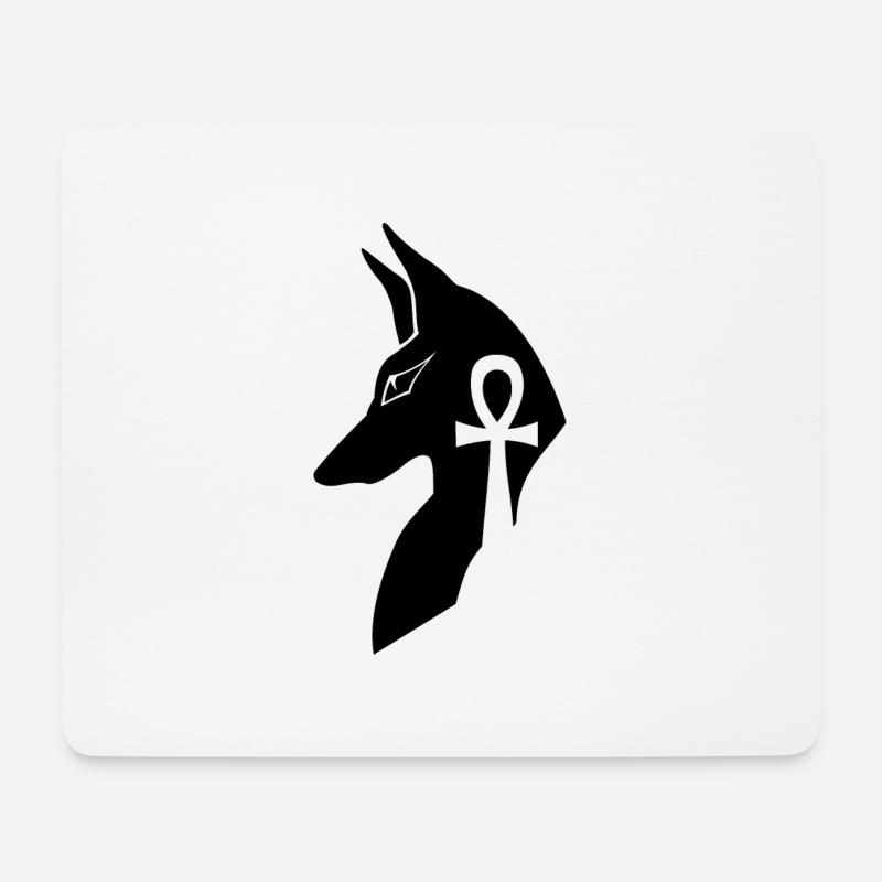 anubis - Mousepad (Querformat) - Weiß