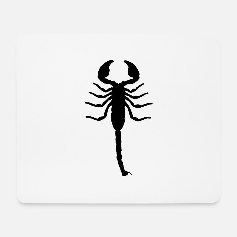 Skorpion - Mousepad (Querformat) - Weiß