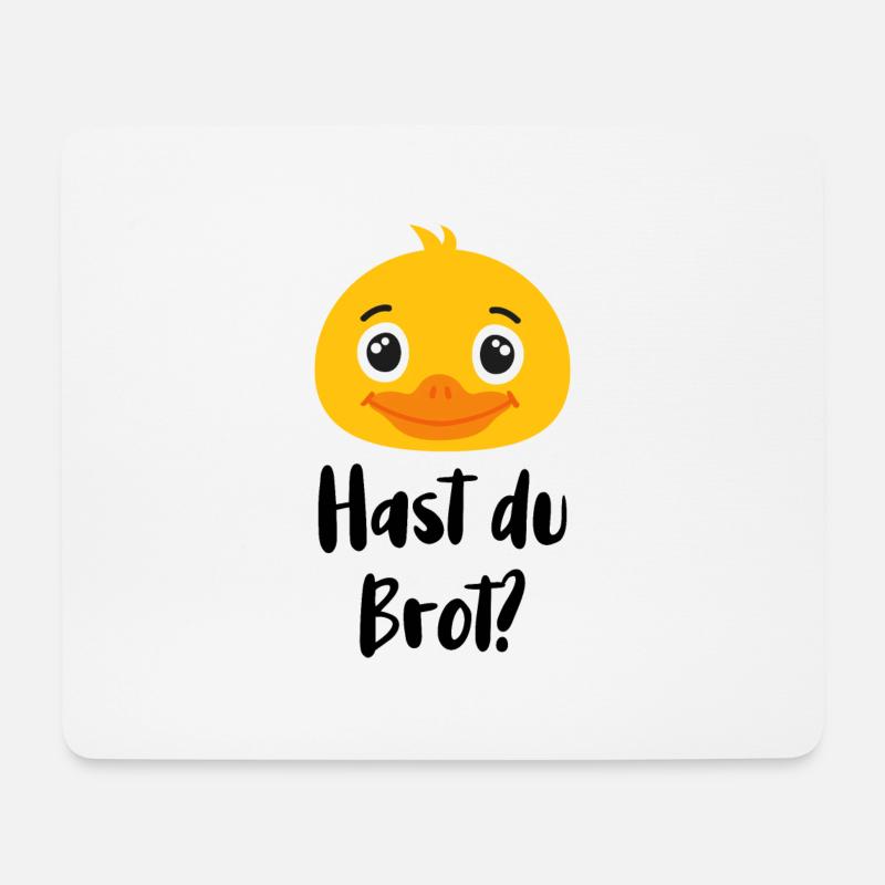 Hast du Brot? - Mousepad (Querformat) - Weiß