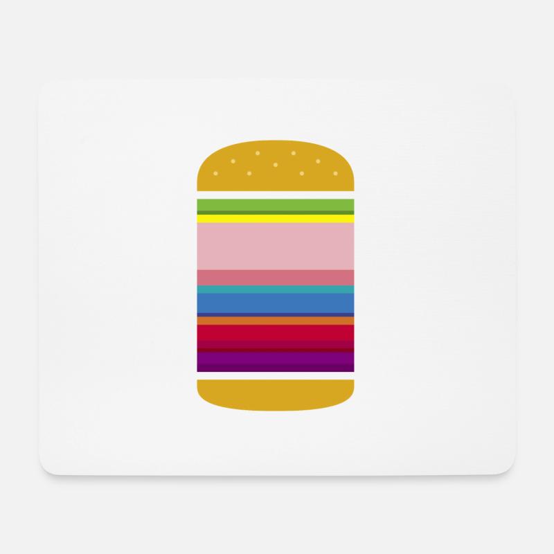 ART BURGER - Mousepad (Querformat) - Weiß