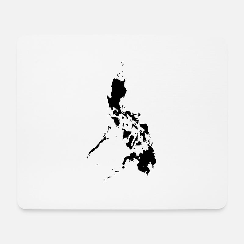 Philippinen Karte - Plott - Mousepad (Querformat) - Weiß