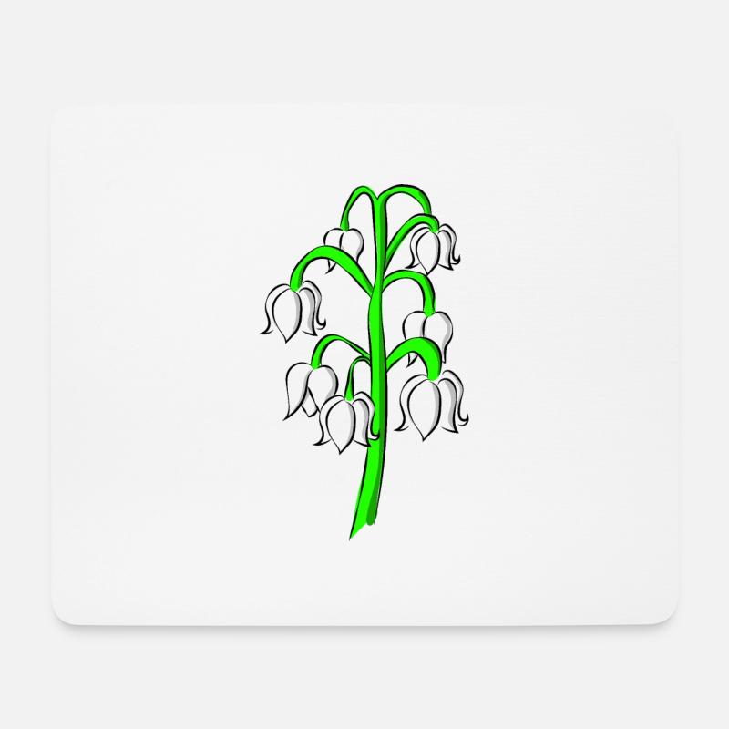 Florist Floristin Blumen Maiglöckchen - Mousepad (Querformat) - Weiß