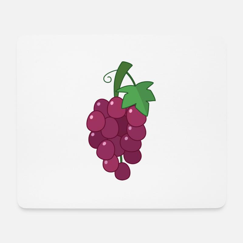 Weintrauben - Mousepad (Querformat) - Weiß