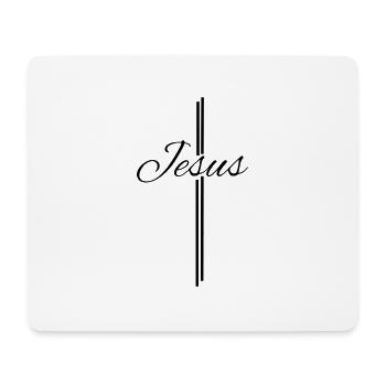 Jesus Kreuz - Christliche Designs - Bibel - Gott - Mousepad (Querformat) - Weiß - Vorne