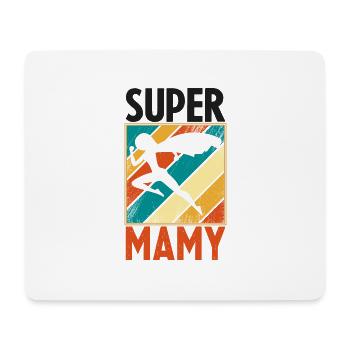 SUPER mamie - Tapis de souris (format paysage) - blanc - Devant