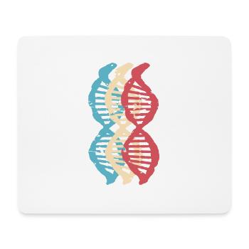 Wissenschaft Biologie retro DNA Genetik Motiv 3 - Mousepad (Querformat) - Weiß - Vorne