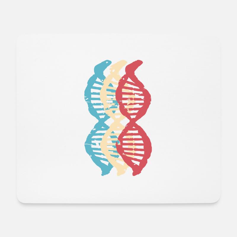 Wissenschaft Biologie retro DNA Genetik Motiv 3 - Mousepad (Querformat) - Weiß