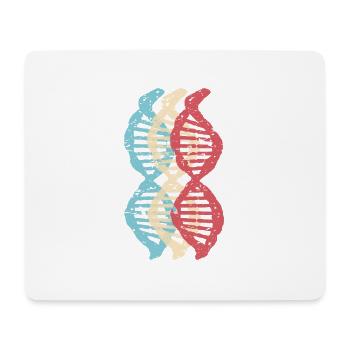 Wissenschaft Biologie retro DNA Genetik Motiv 3 - Mousepad (Querformat) - Weiß - Vorne