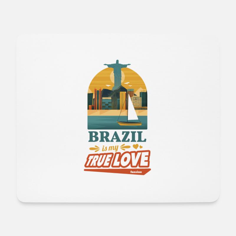 Brasilien Rio de Janeiro Südamerika Geschenk - Mousepad (Querformat) - Weiß