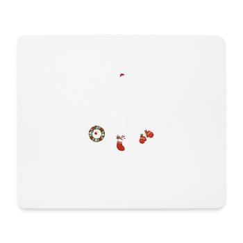 Surfer Weihnachten Weihnachtstraumfänger - Mousepad (Querformat) - Weiß - Vorne