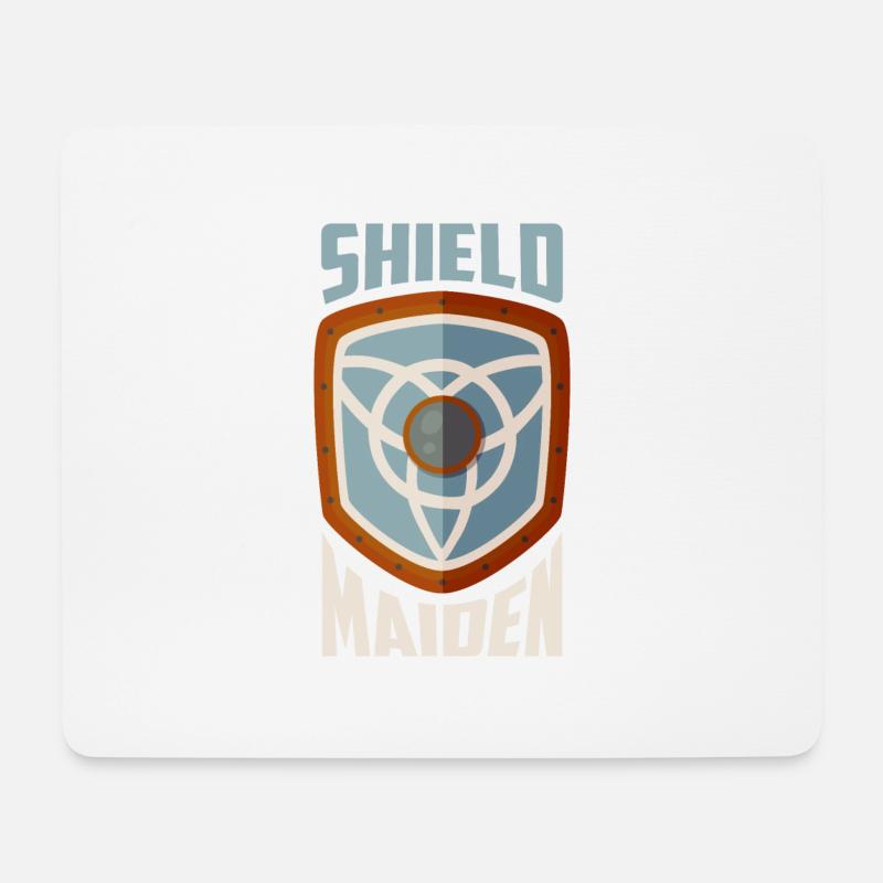 Shield Maiden Vikings Norse - Mousepad (Querformat) - Weiß