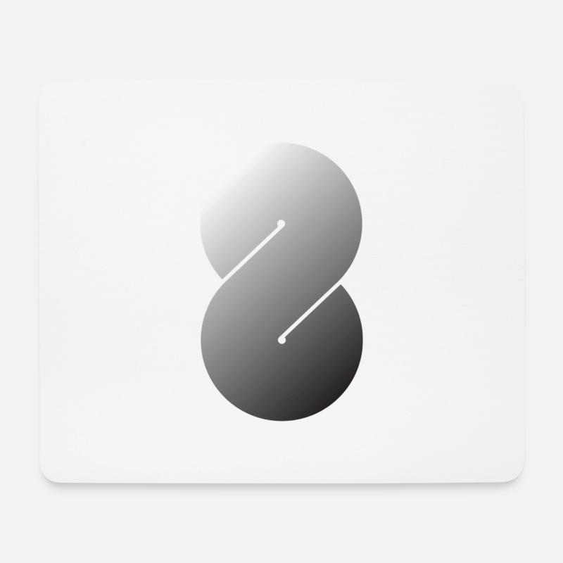 S - Mousepad (Querformat) - Weiß