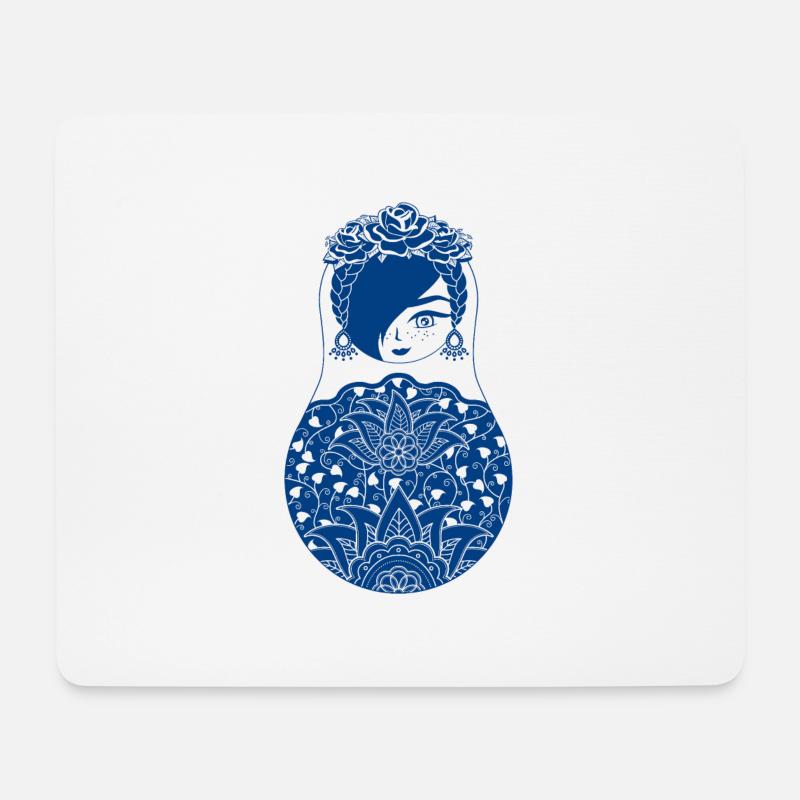 Matryoshka Fina - Mouse Pad (horizontal) - white