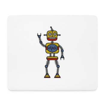 Robot - Mouse Pad (horizontal) - white - Front
