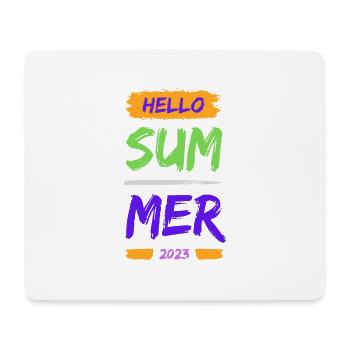 Hello Summer - Mousepad (Querformat) - Weiß - Vorne