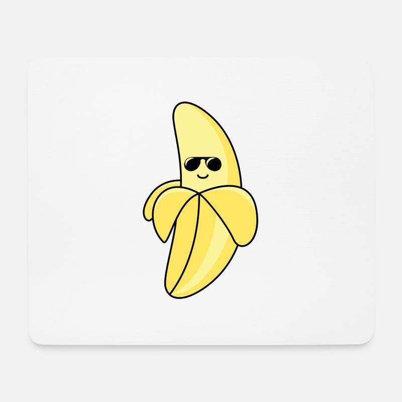 cool banana 01 - Mousepad (Querformat) - Weiß