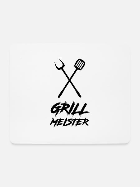 grillmeister - Mousepad (Querformat) - Weiß