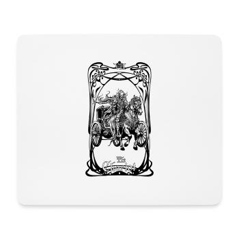 Die Chariot Tarotkarte - Mousepad (Querformat) - Weiß - Vorne