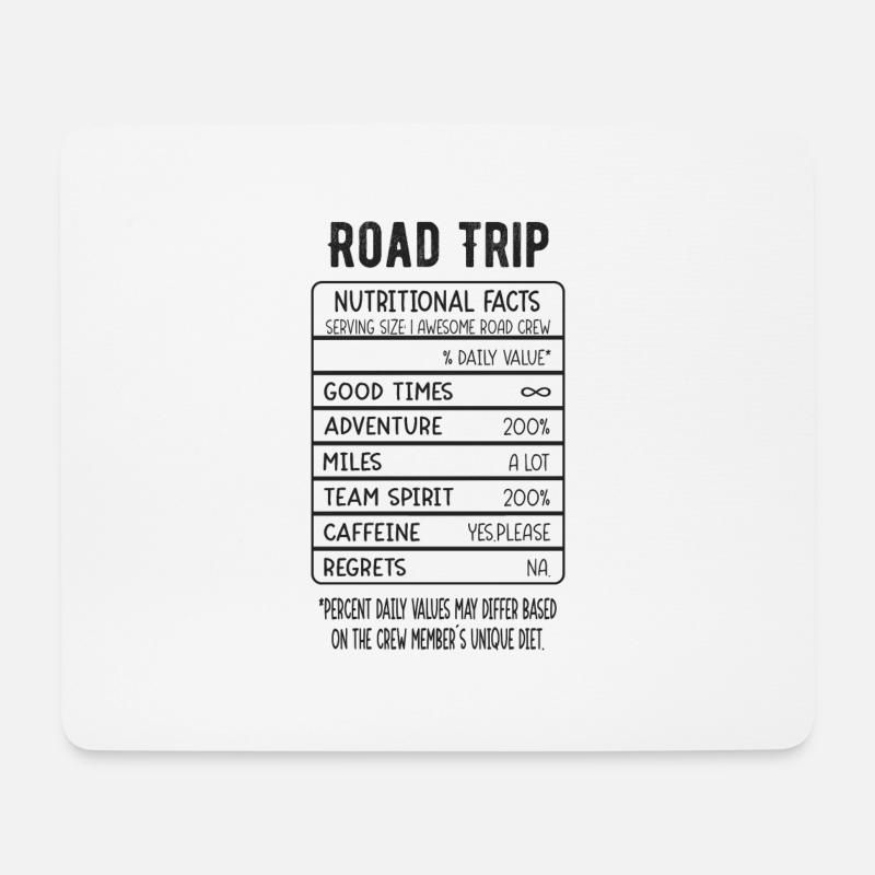 Road Trip Lustige Bilder Humor - Mousepad (Querformat) - Weiß