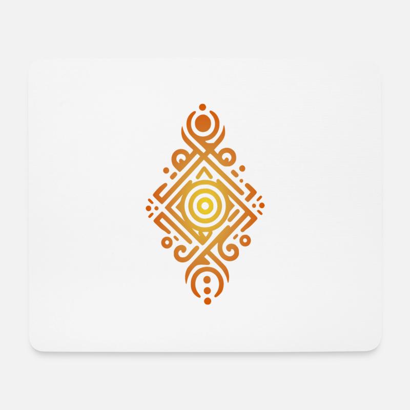 Tribal - Tapis de souris (format paysage) - blanc