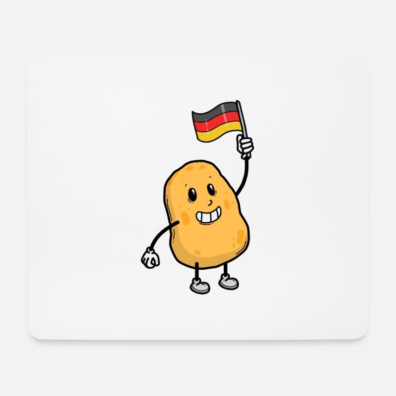 Kartoffel - Mousepad (Querformat) - Weiß