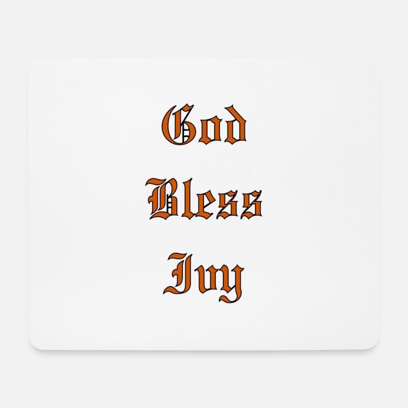 GodBlessIvy - Mousepad (Querformat) - Weiß