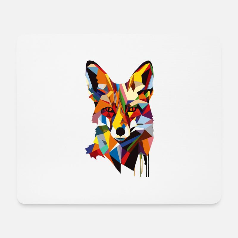 Fuchs - Mousepad (Querformat) - Weiß