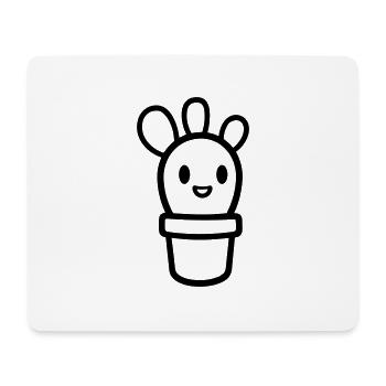 Kaktus - Mousepad (Querformat) - Weiß - Vorne