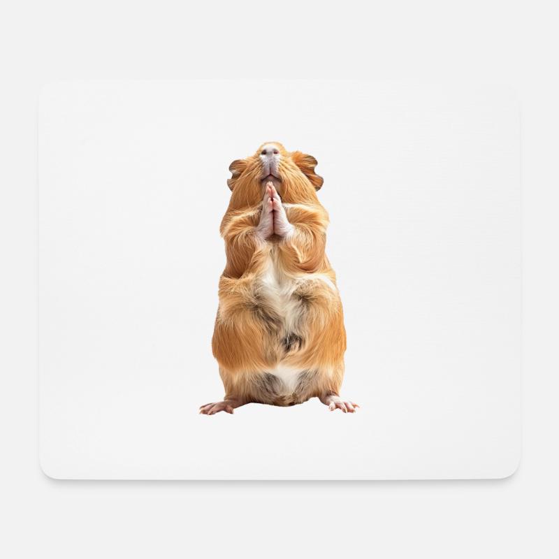 Meerschweinchen - Mousepad (Querformat) - Weiß